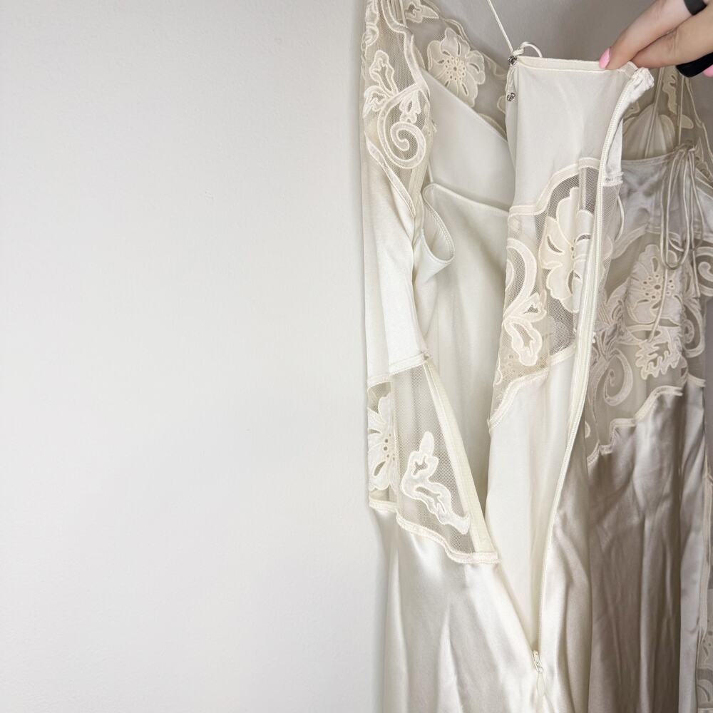 Ulla Johnson Lucienne Ivory Lace Bridal Wedding Midi Dress 10 / Medium - Picture 10 of 11